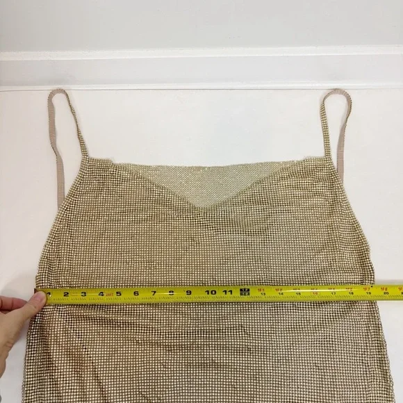 SNDYS Sunset Dress in Gold Size M - Picture 13 of 14